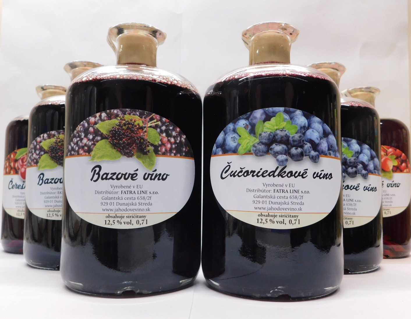 víno 0,7l 3+3 čučoriedka